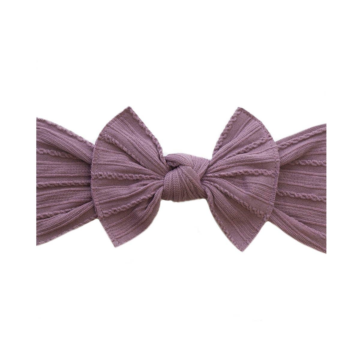 Cable Knit Knot Soft Nylon Headband