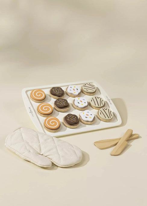 Wooden Cookies Playset + Accessories