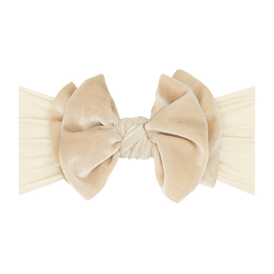 Soft Nylon Headband With Velvet Bow