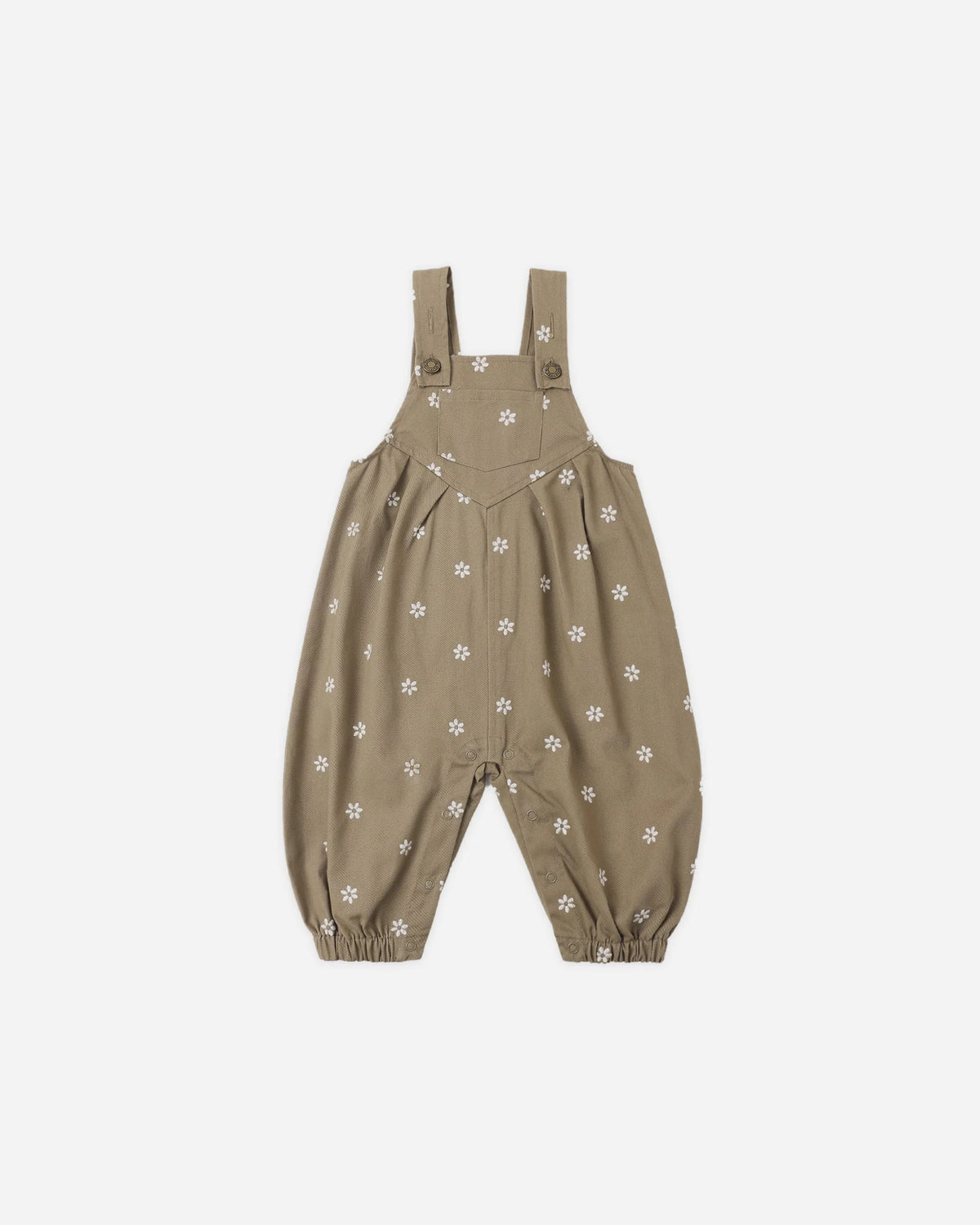 Vintage Overall Embroidered Daisies