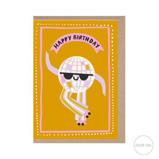 Discoball Happy Birthday