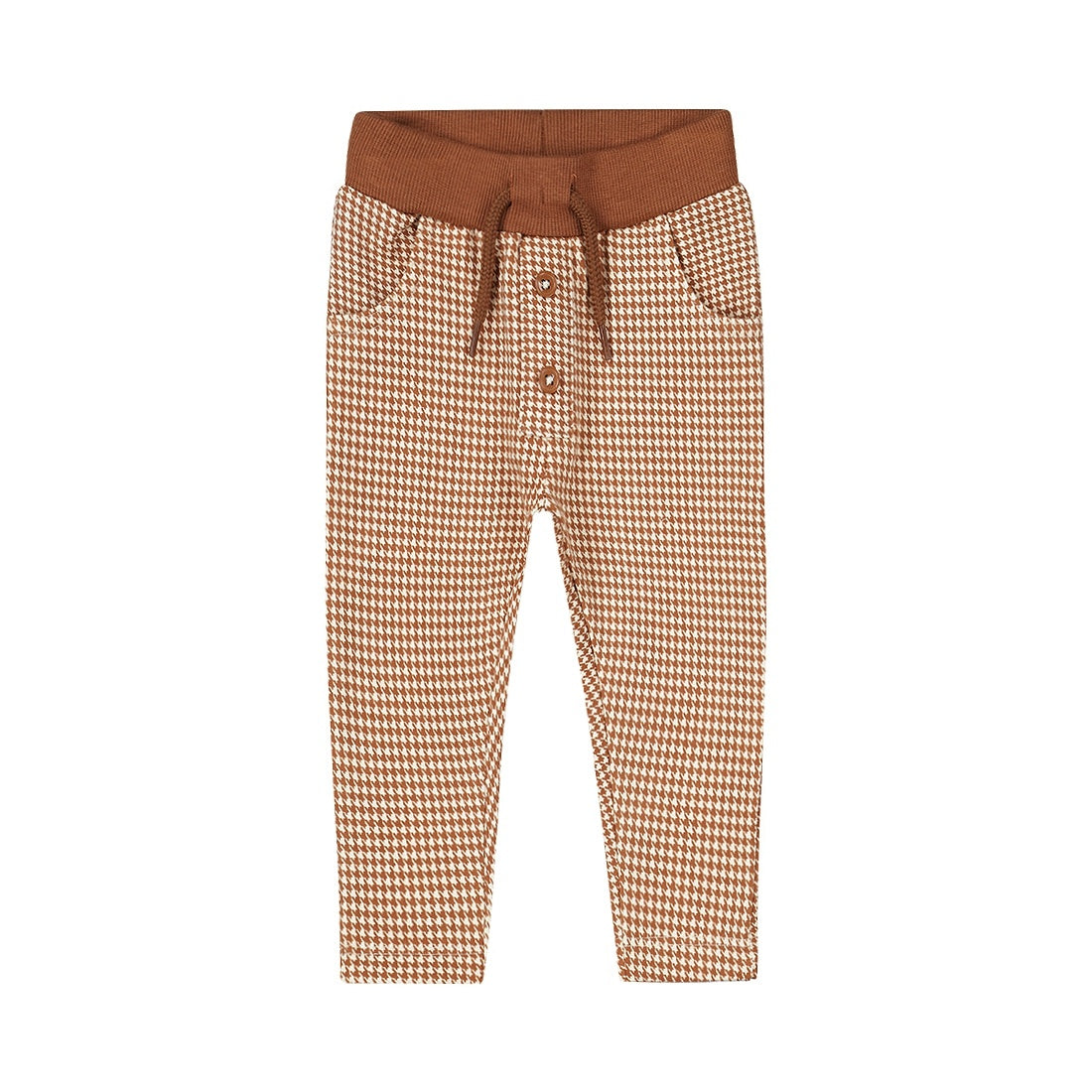 Checkered Joggers - Sand