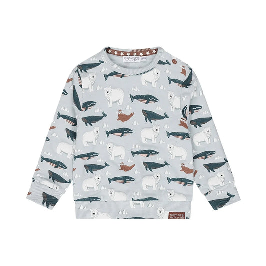 Patterned Sweatshirt - Light Blue Polar Bears