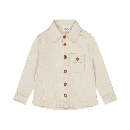 Long Sleeve Button Up - Sand