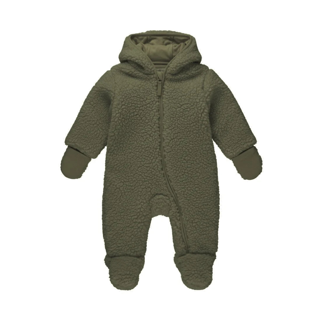 Baby Boy's Teddy Hooded Snowsuit - Green
