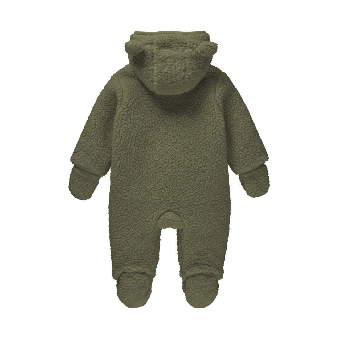 Baby Boy's Teddy Hooded Snowsuit - Green