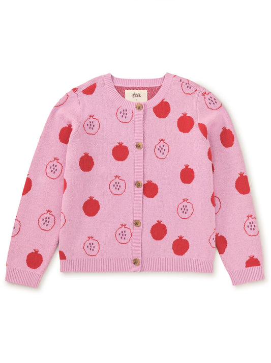 Iconic Toddler Cardigan - Pomegranate Fruit