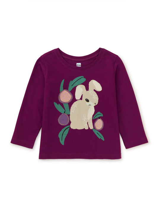 Angora Bunny Graphic Tee - Cosmic Berry