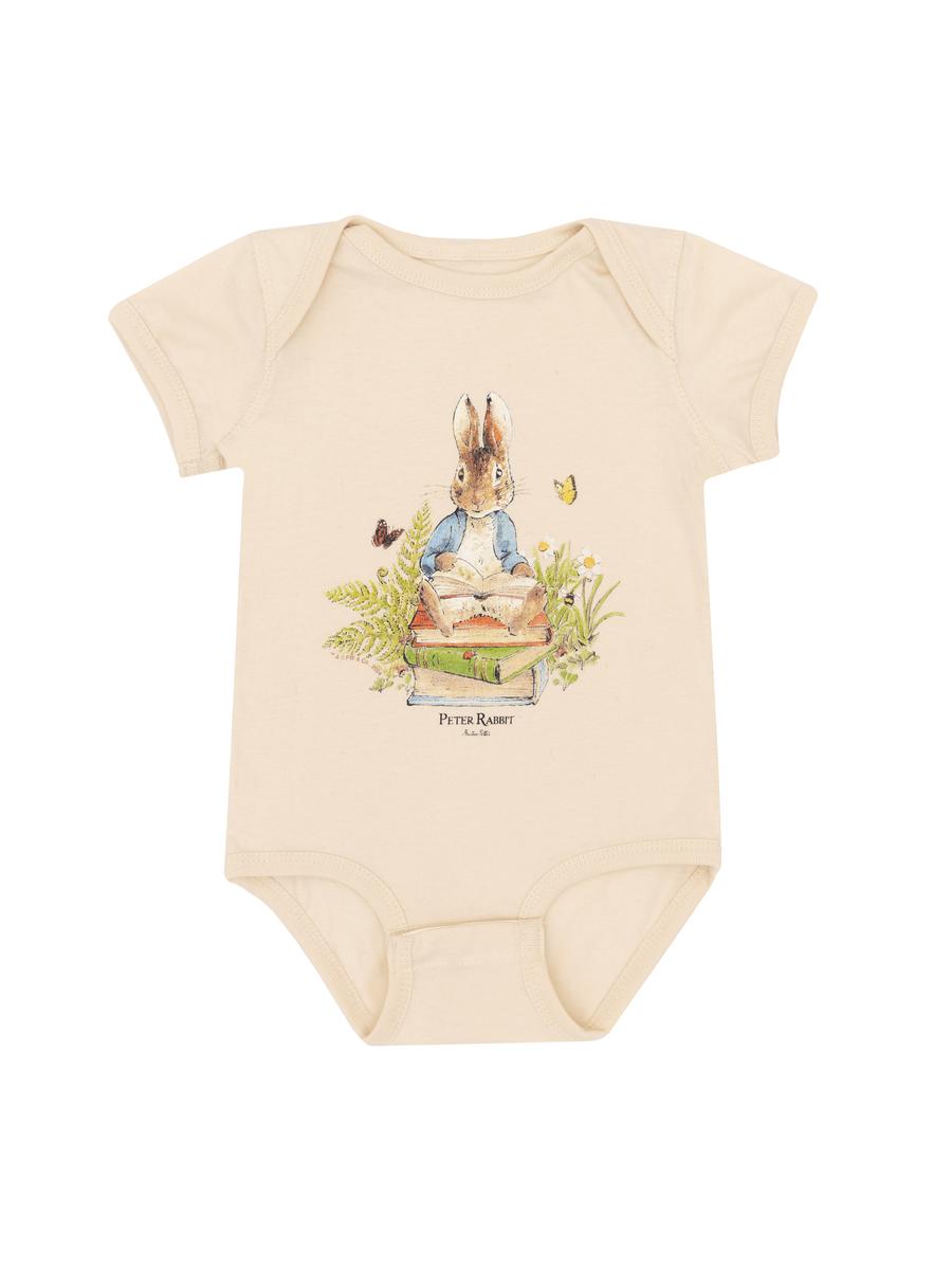 Peter Rabbit Book Stack Baby Bodysuit