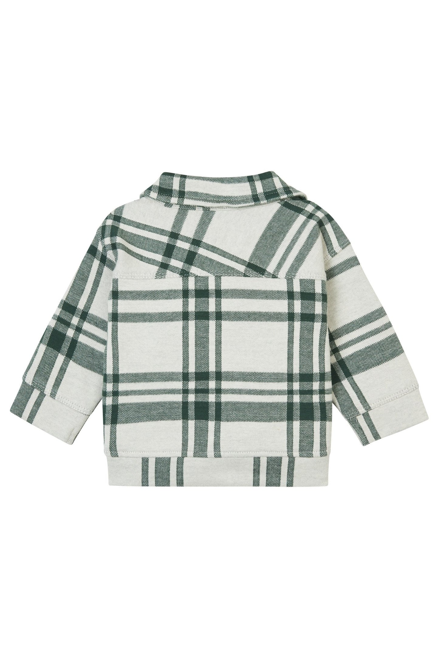 Grenade Knit Check Shacket - Garden Topiary