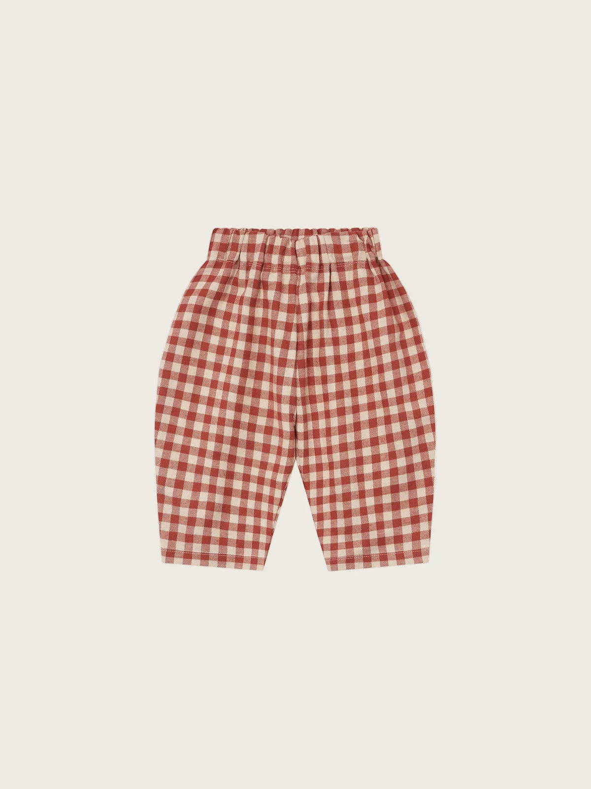 PAPRIKA GINGHAM CARROT PANTS
