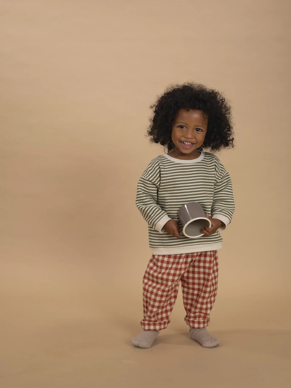 PAPRIKA GINGHAM CARROT PANTS