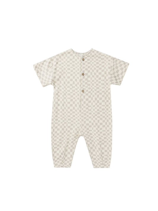 Hayes Jumpsuit - Dove Check