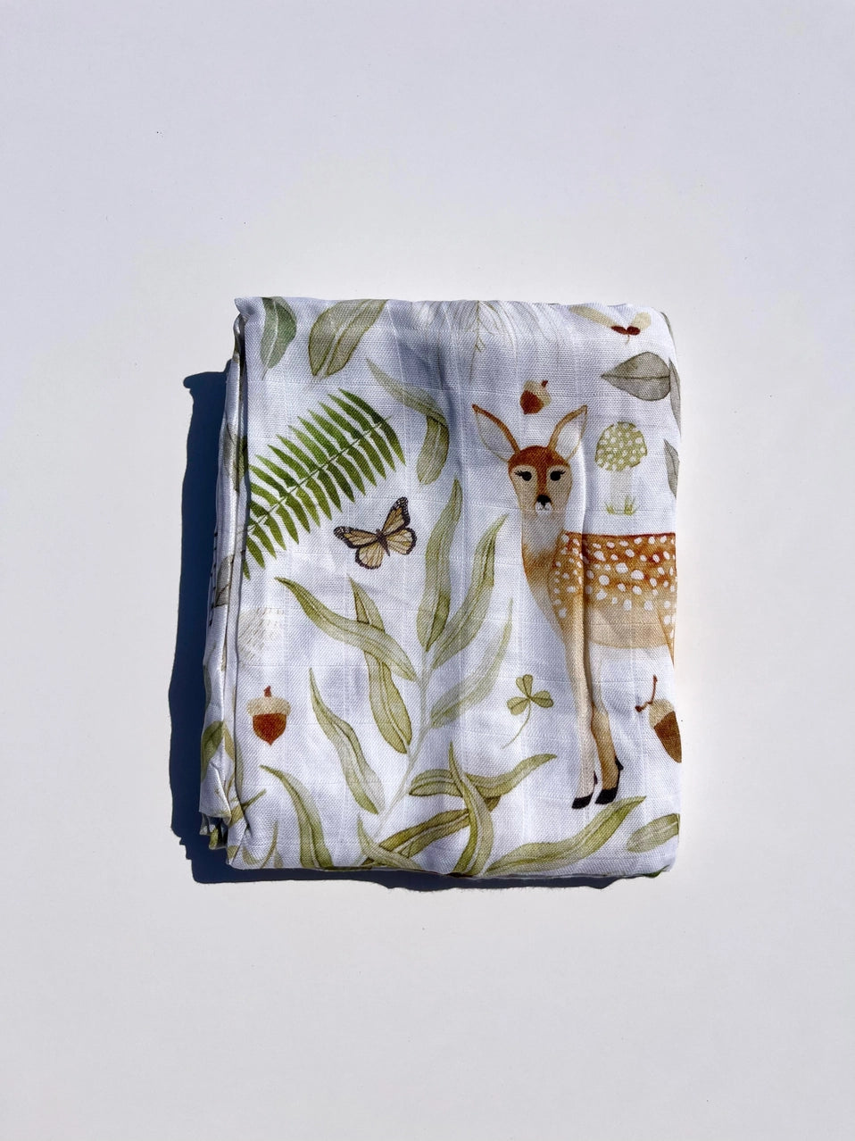 Swaddle baby blanket  - Woodland Forest - Kourtni Gunn Art