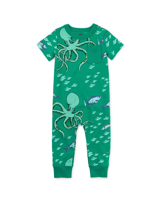 Pocket Baby Romper - Octopus Chase