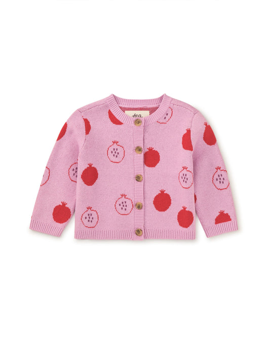 Iconic Baby Cardigan - Pomegranate Fruit