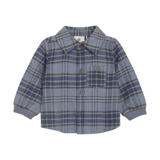 Plaid Baby Shirt - Flintstone