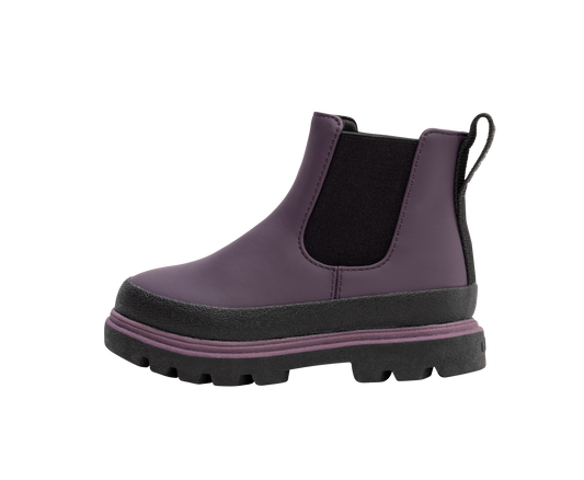 Kensington Chelsea Boot - Velvet Purple + Black + Plum