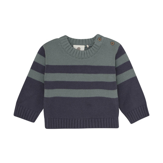 Knit Pullover - Ebony Stripe