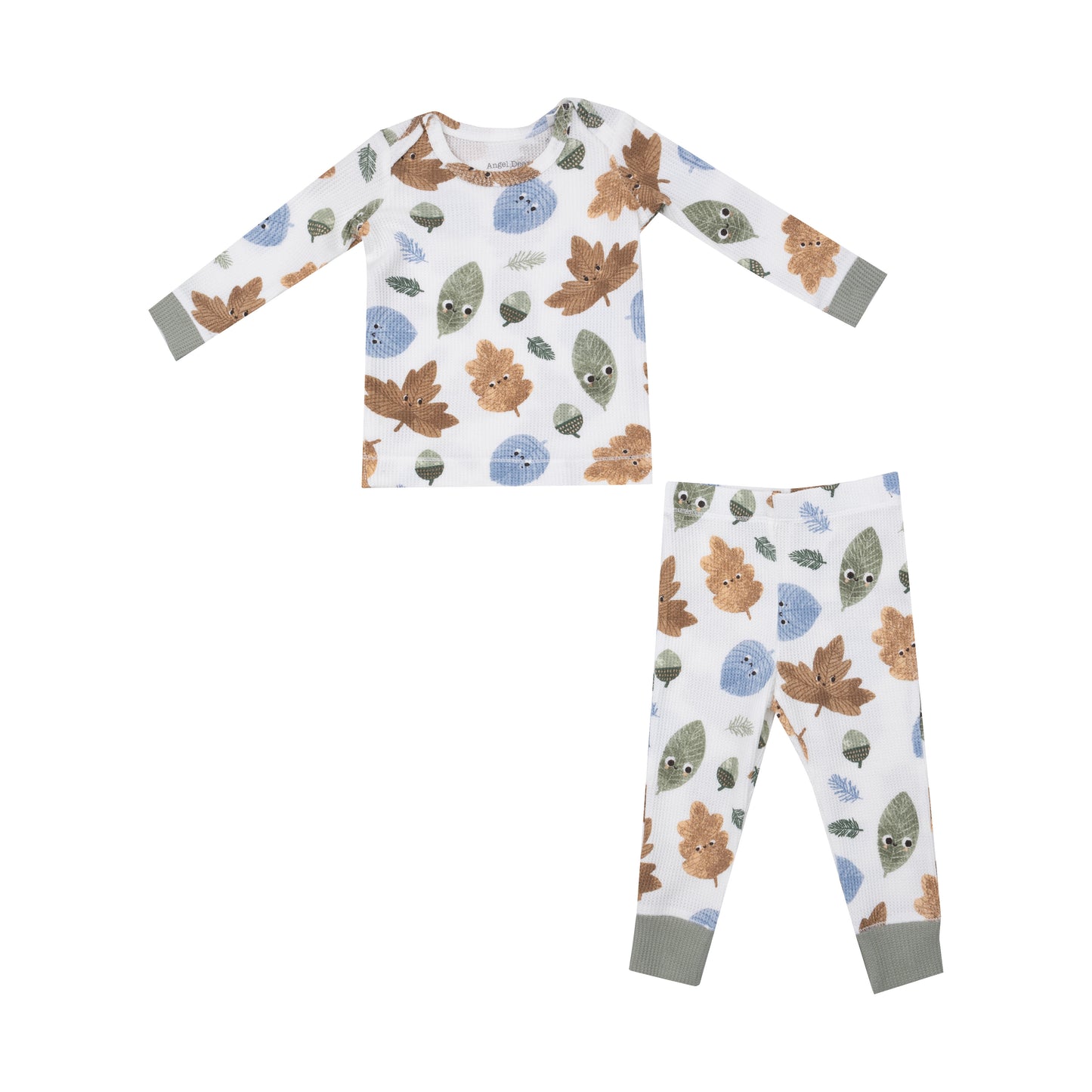 Waffle Knit Loungwear Set - Cuddly Leaves