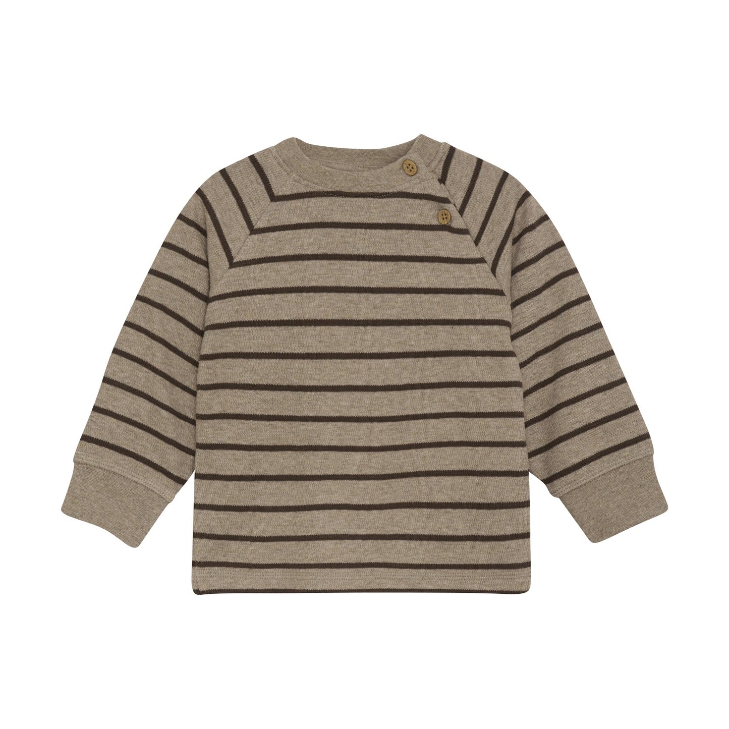 Striped Long Sleeve Sweatshirt - Pine Bark