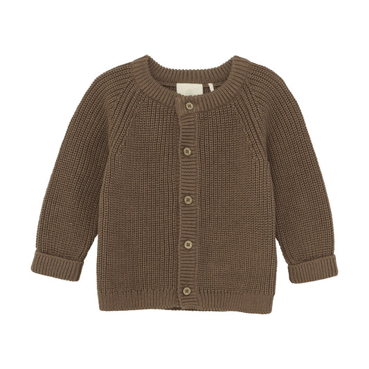 Knit Cardigan - Pine Bark