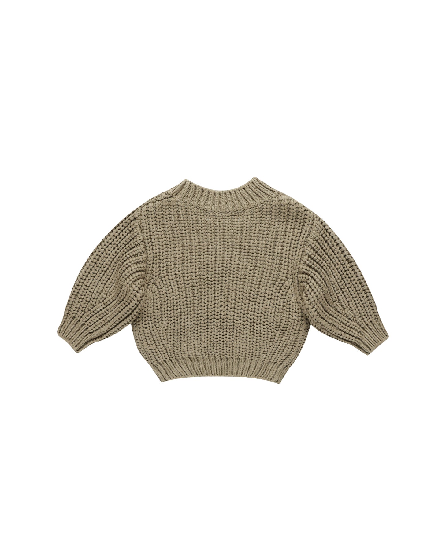 Chunky Knit Sweater - Olive