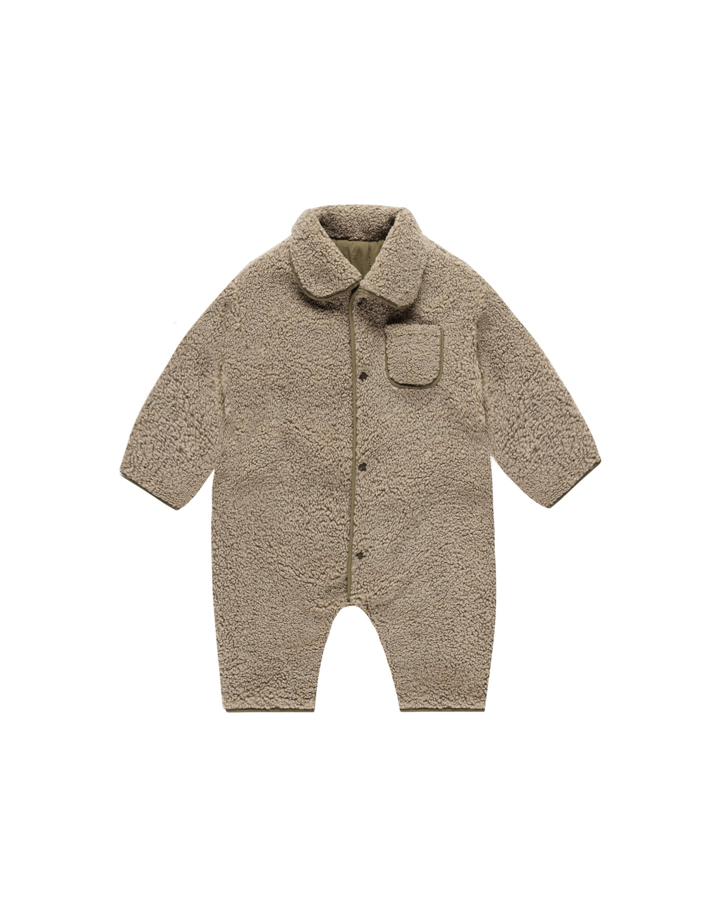 Shearling Jumpsuit - Olive