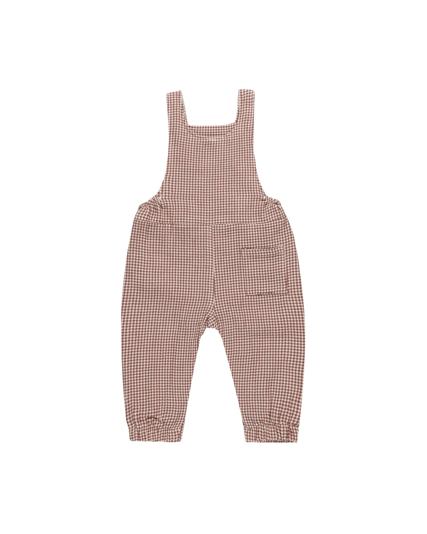 Baby Overalls - Plum Gingham