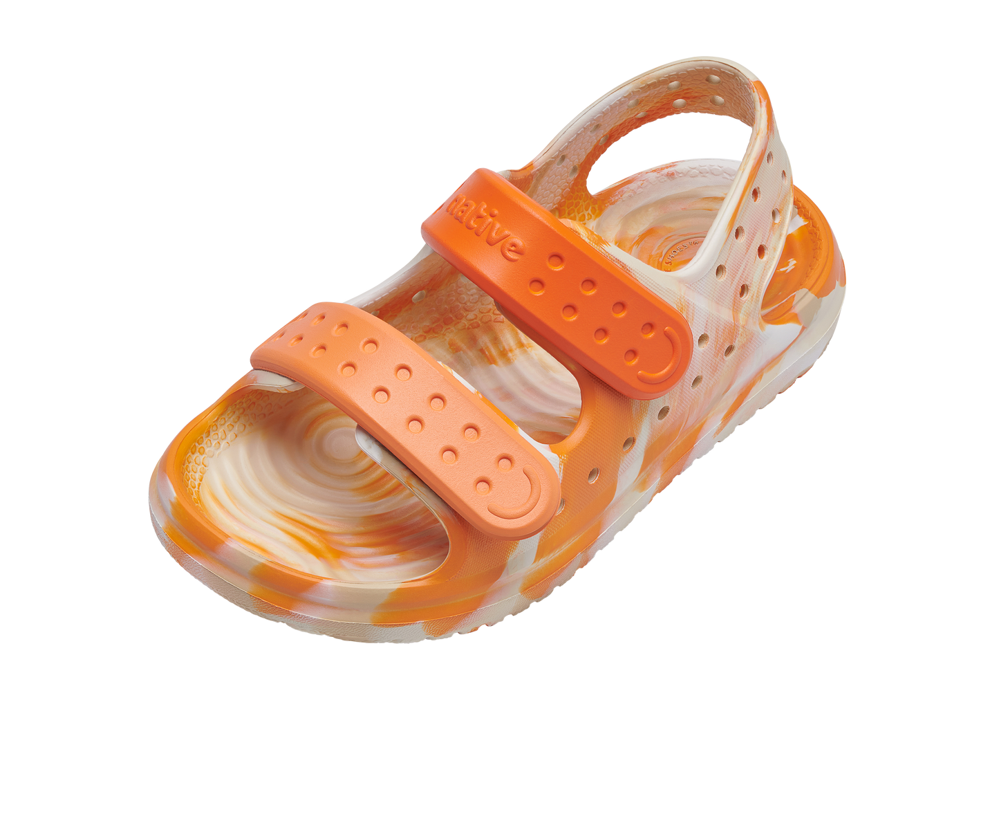 Chase Marbled Sandal - Bone/Apricot Marble