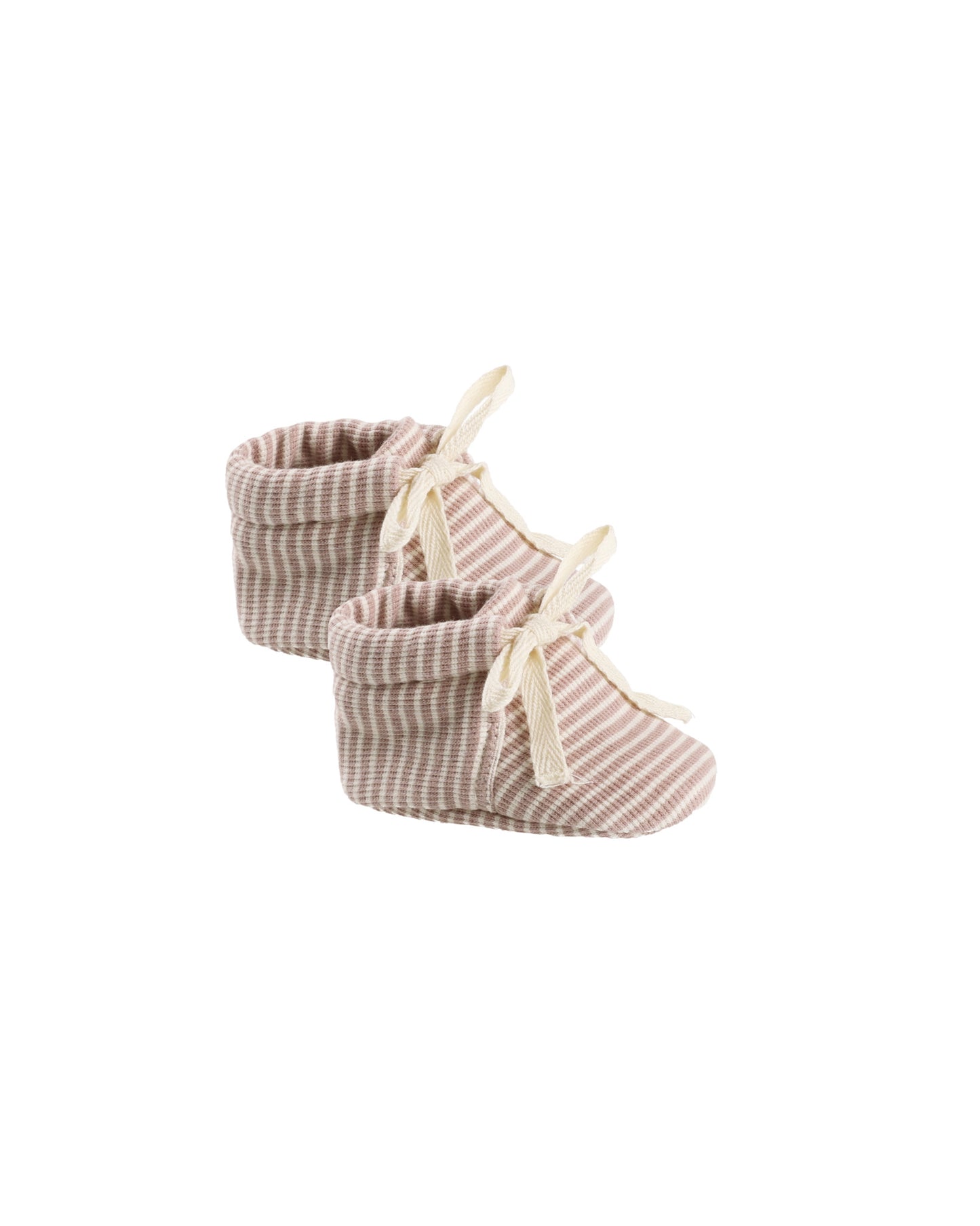 Organic Ribbed Cotton Baby Booties