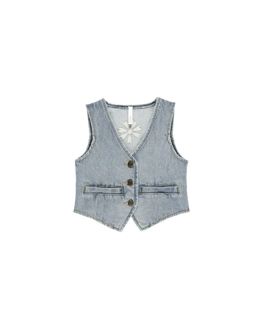 Denim Vest - Light Washed Denim