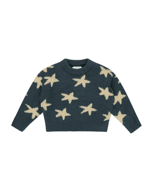 Aspen Toddler Sweater - Navy Stars