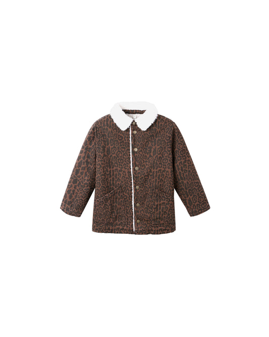 Long Chore Coat - Leopard