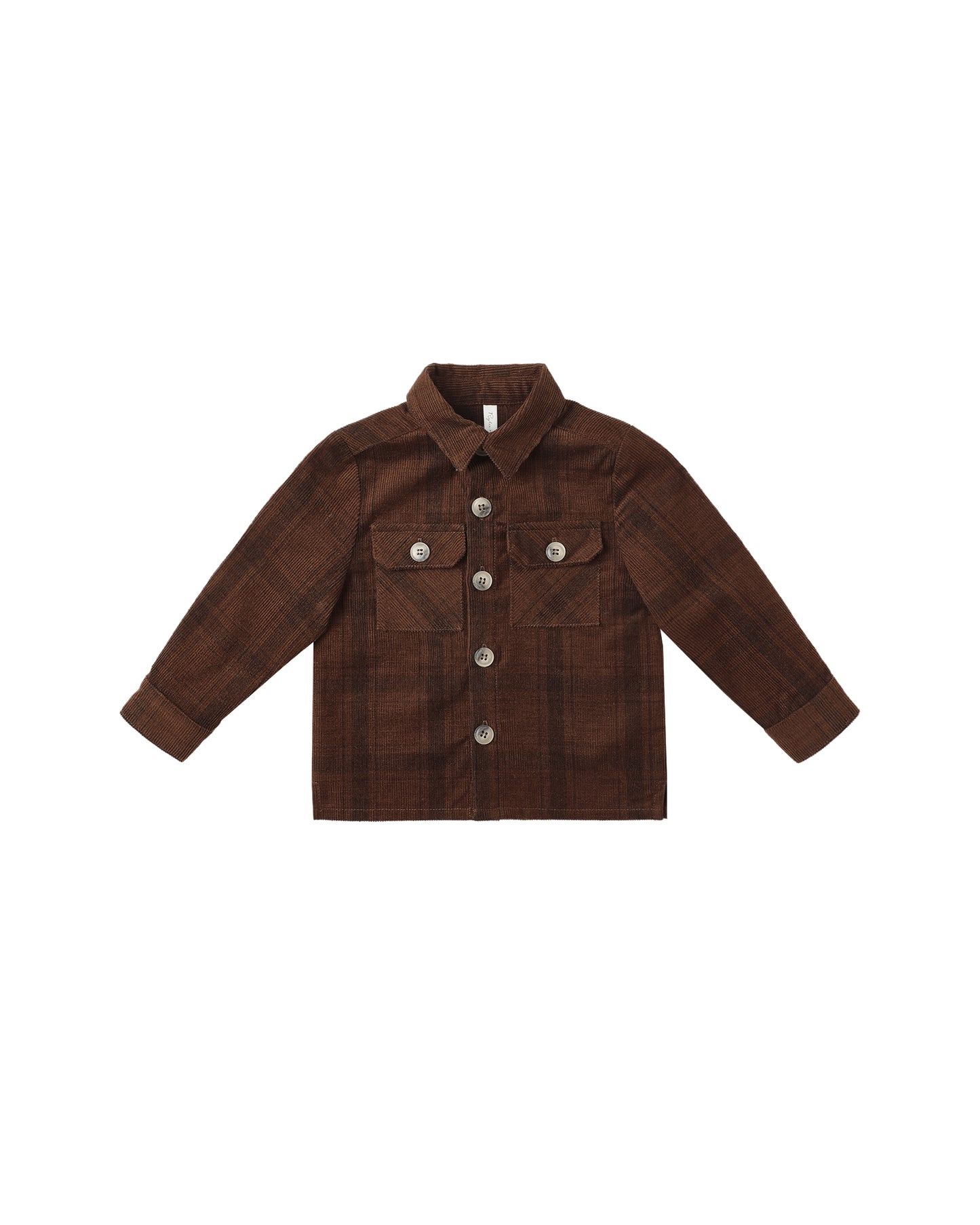 Pocket Corduroy Shirt - Brown Plaid