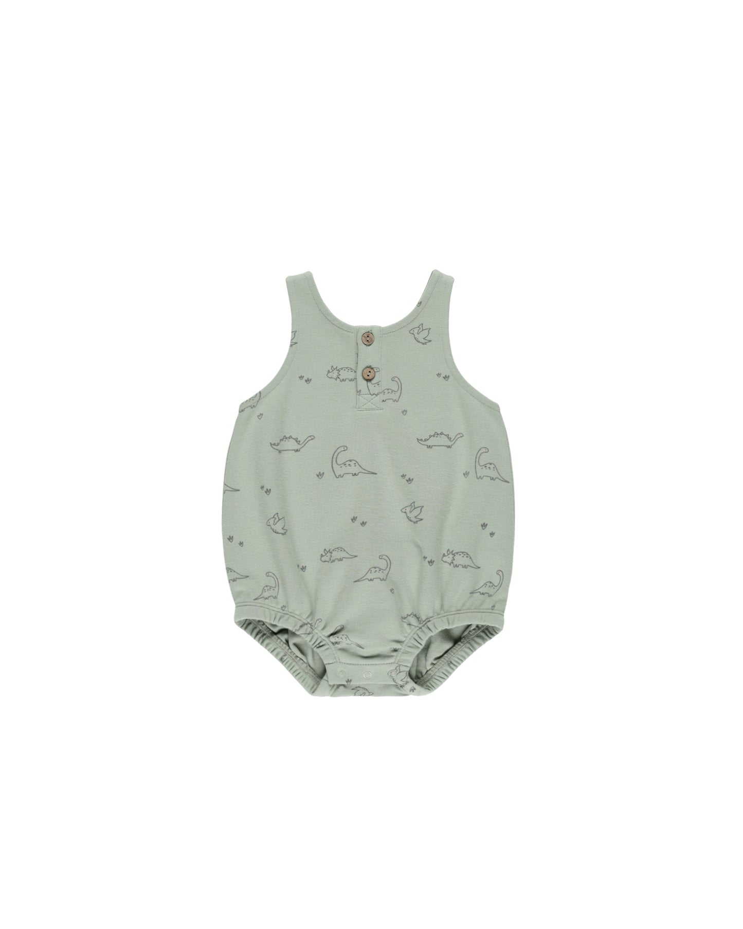 Sleeveless Bubble Romper - Dino