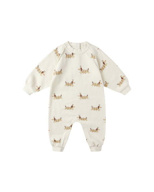 Raglan Jumpsuit - Christmas Dogs