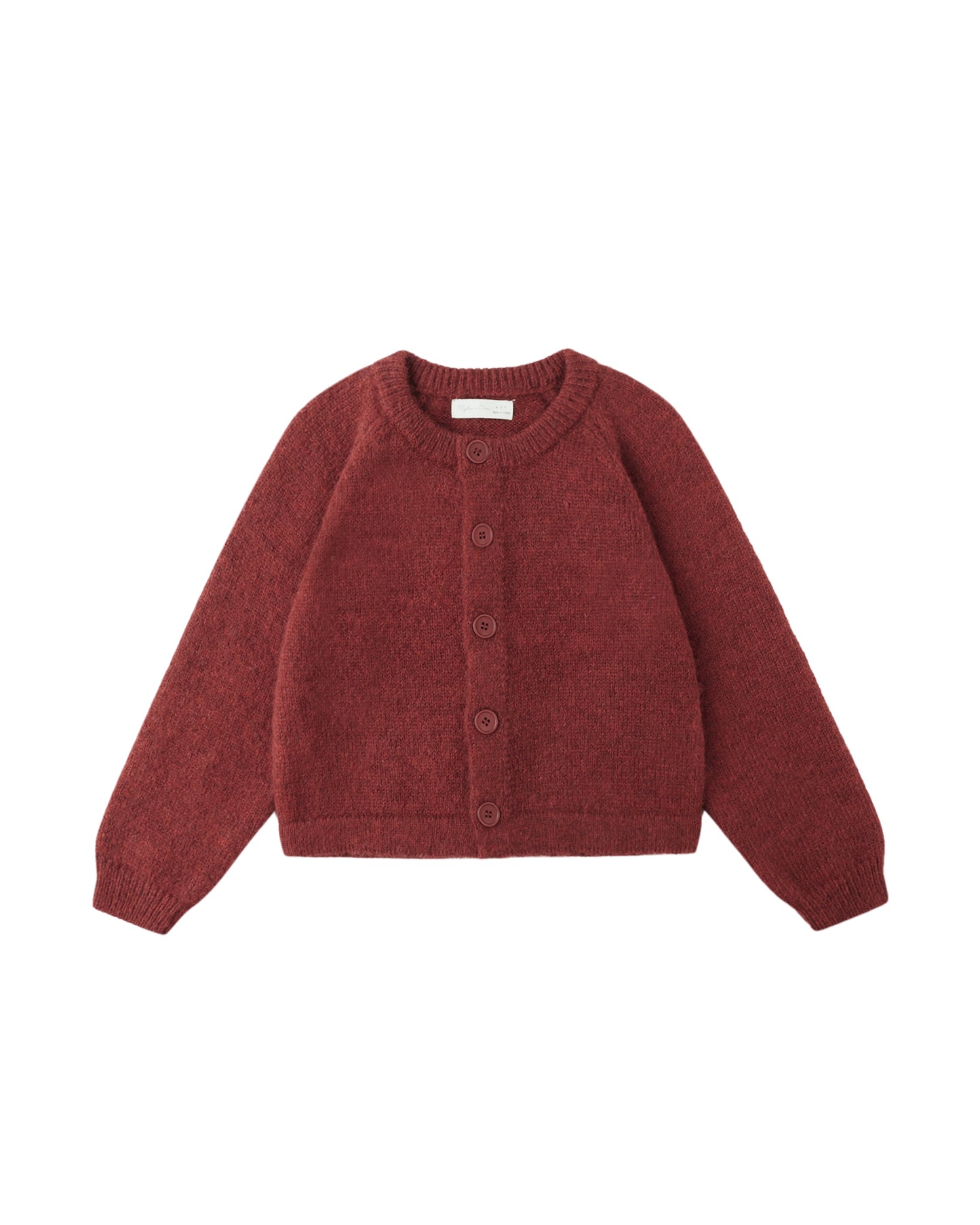 Fuzzy Cardigan - Ruby