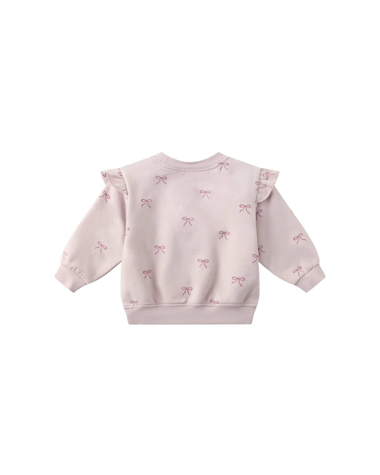 Ruffle Sleeve Sweatshirt - Bows