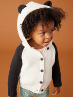 Panda Hooded Baby Sweater