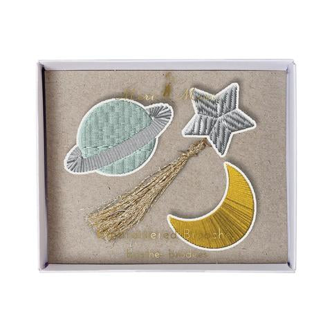 Space Brooches