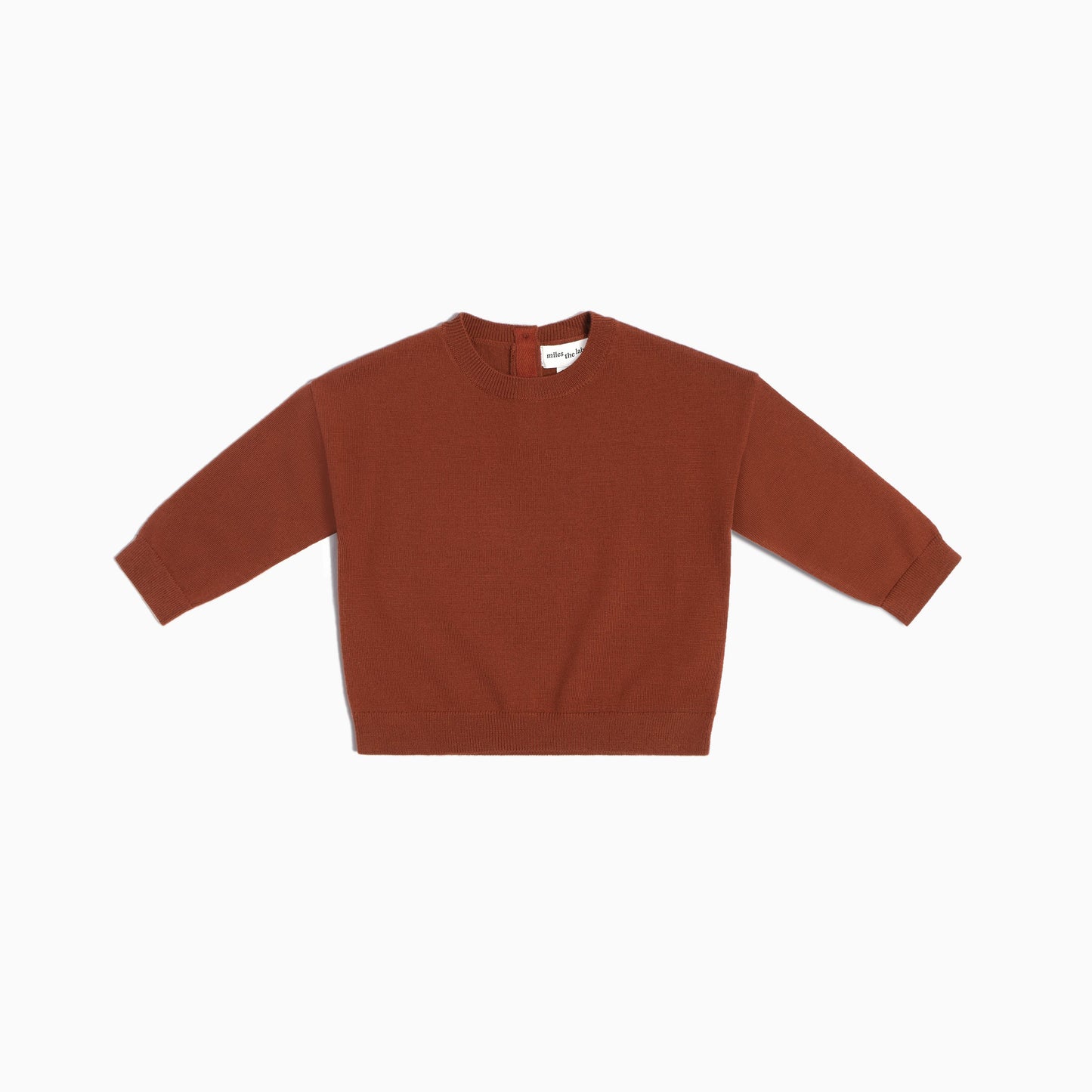 Responsible Merino Baby Sweater - Henna Orange
