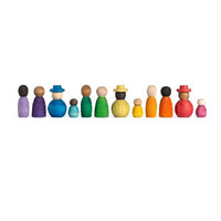 Wood Together 12 Piece Coloured Nins