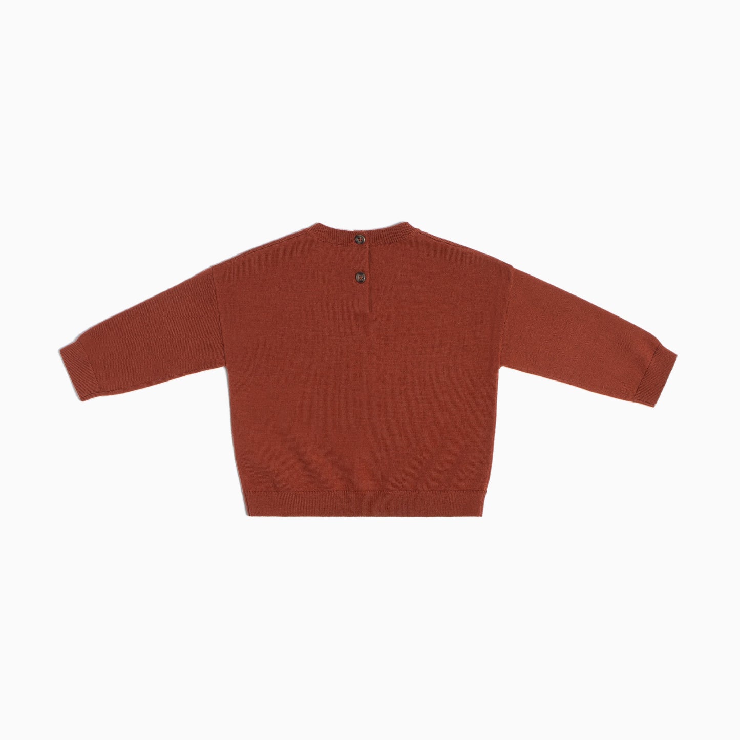 Responsible Merino Baby Sweater - Henna Orange
