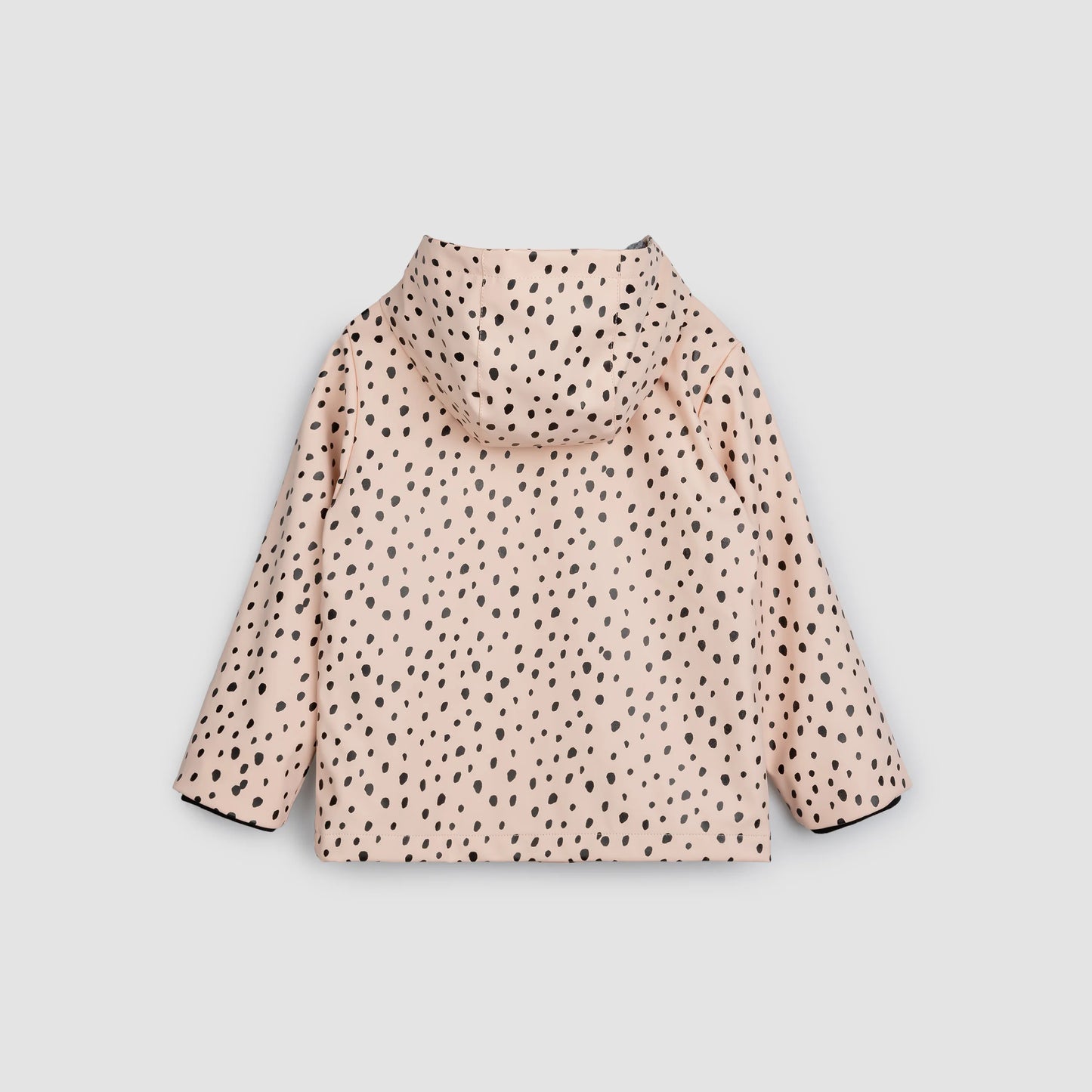 Dalmatian Dot Print Hooded Raincoat