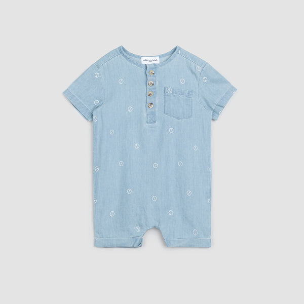 Baby chambray shop romper