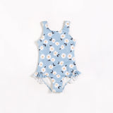 Dusty Blue Daisies Swimsuit