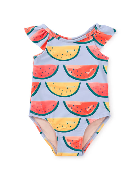 Flutter Baby Swimsuit - Painted Watermelons