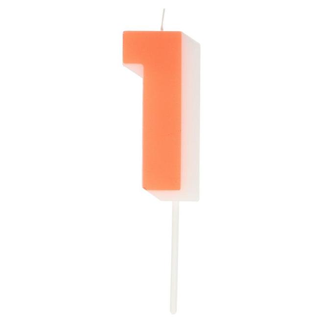 Drop Shadow Number Candle
