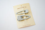 Matte Hair Clips Set of Two